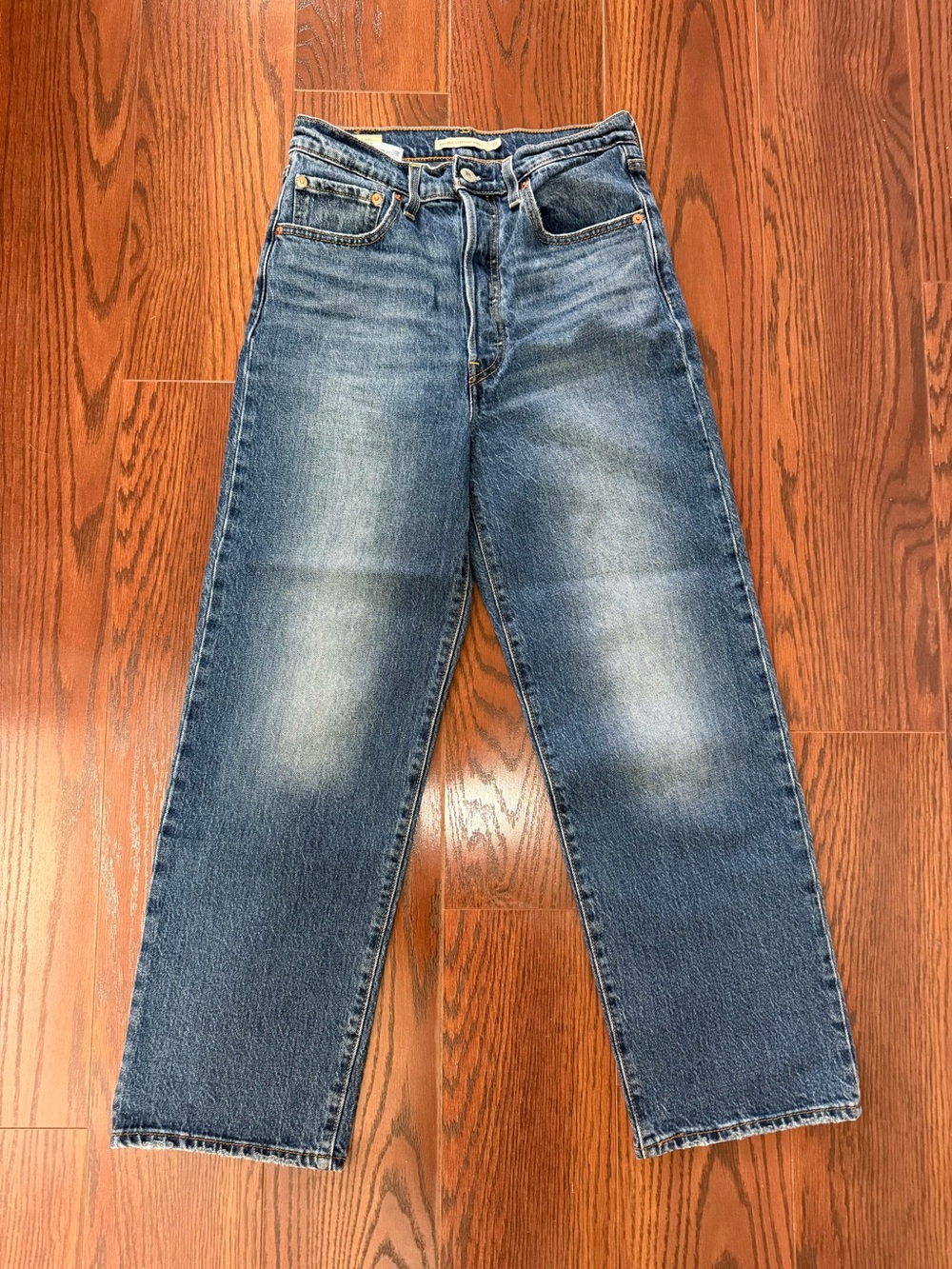 Levi’s Premium Ribcage Straight Ankle Jeans 27 waist - High Rise Medium Wash